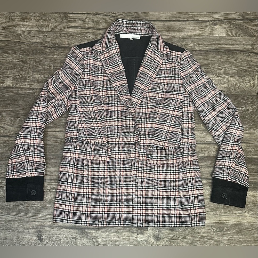 Ella Moss Multicolor Plaid Blazer - Picture 4 of 11